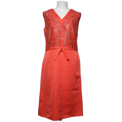 Robe (Rouge, Or) de Trevira Polyester, Viscose
