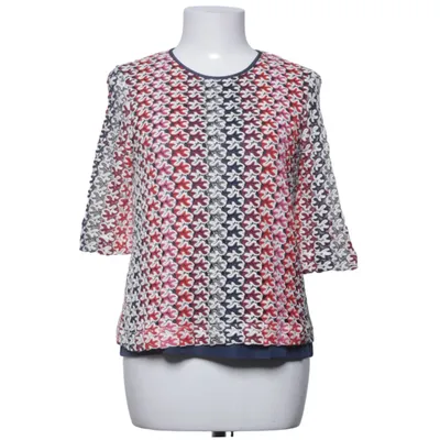 Blouse (Blue, Red, White) from MaxMara Polyester, Viscose