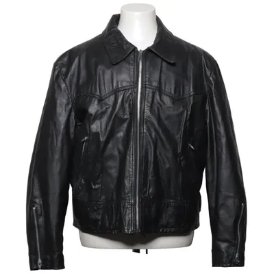 Läderjacka (Svart) från Sears Skinn, Polyamid, Polyester