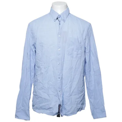 Shirt (Blauw) van Stockholm Kravatt Katoen, Linnen