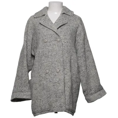 Coat (Gray) from Herluf Design Viscose, Wool