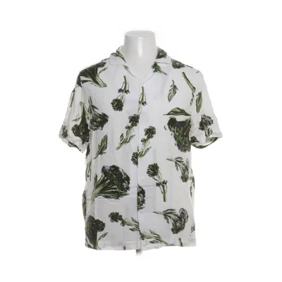 Kortærmet skjorte (Hvid, Flerfarvet) fra H&M Man Viscose