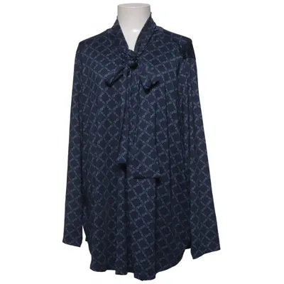 Pussy bow blouse (Blue) from Ellos Elastane, Polyester
