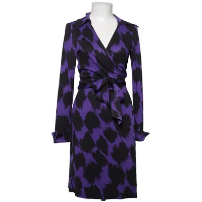 Omlottklänning (Lila, Svart) från Diane von Furstenberg Silke