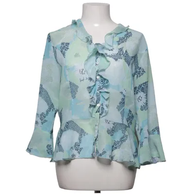 Blouse (Green, Blue) from Lebek Collection Polyester