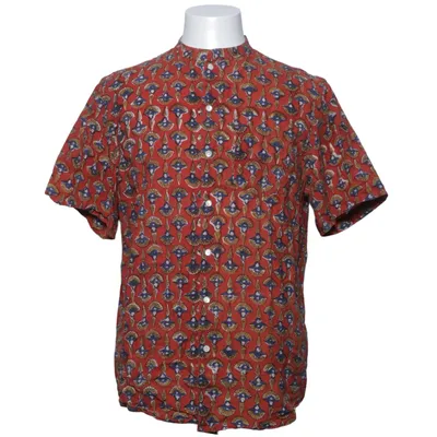 Chemise à manches courtes (Rouge, Multicolore) de Fabindia Coton