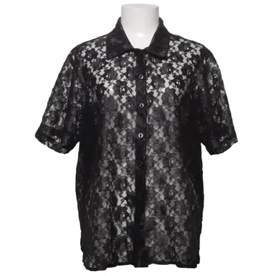 Kortærmet skjorte (Sort) fra Selene Polyester