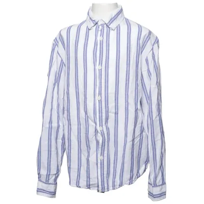 Shirt (Blue, White) from Cubus Linen, Viscose