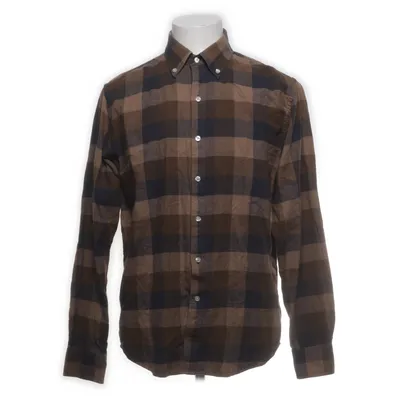Chemise en flanelle (Marron, Bleu) de John Henric Coton