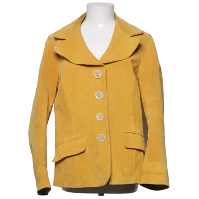 Leren blazer (Geel) van Cruise Leer, Polyester