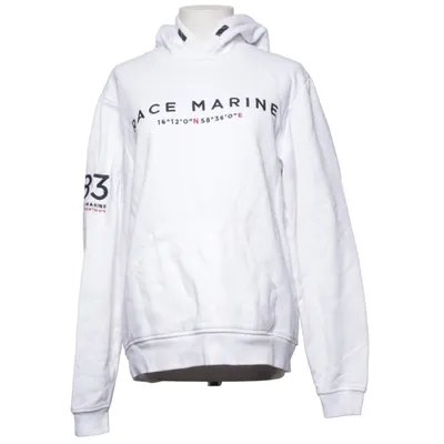 Capuchon sweater (Wit) van Race Marine Katoen, Polyester