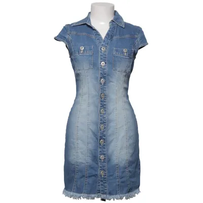 Denim jurk (Blauw) van Rainbow Katoen, Elastaan