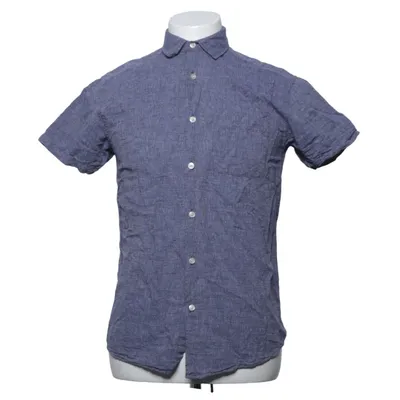 Chemise à manches courtes (Bleu) de Cedar Wood State Coton, Lin