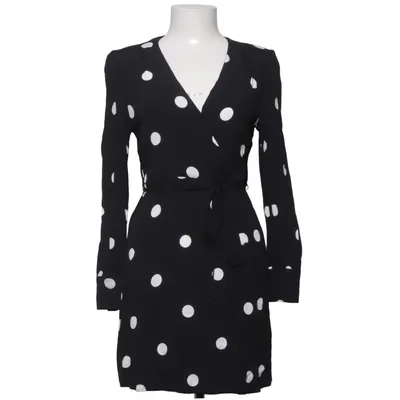 Wrap dress (Black, White) from Mango Casual