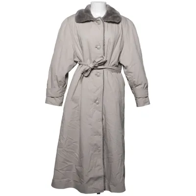Vinterfrakke (Beige, Grå) Bomuld, Polyester