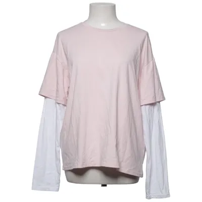 Lange mouwen shirt (Roze, Wit) van Design by Si Katoen, Elastaan