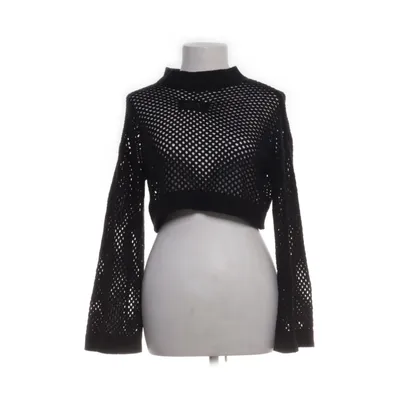Crop top (Zwart) van Oceans Apart Acryl, Katoen