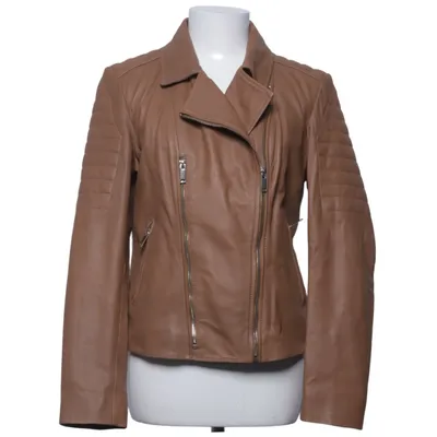 Bikerjakke (Brun) fra Andiata Læder, Polyester