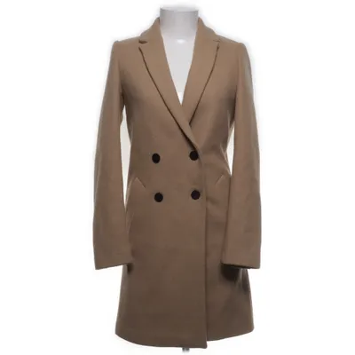 Coat (Beige) from Trf Outerwear Polyamide, Polyester, Wool