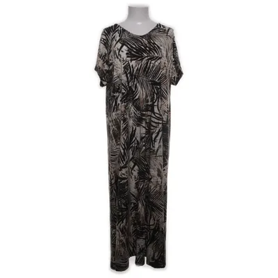 Långklänning (Svart, Beige, Vit, Flerfärgad) från Ciso Elastan, Viskos