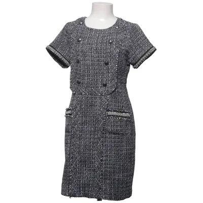 Klänning (Svart, Vit) från Uldahl Polyester, Ull