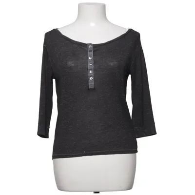 Henley T-shirt (Grå) fra American Eagle Outfitters Linned, Polyester