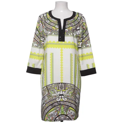 Jurk (Wit, Geel, Zwart) van Etoile Du Monde Elastaan, Polyester