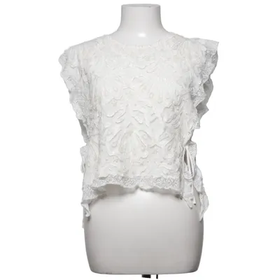 Top (Wit) van Zara Katoen, Polyamide