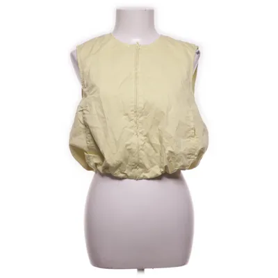 Gilet d'extérieur (Jaune) de Zara Coton, Polyester