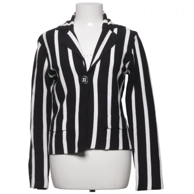 Blazer (Zwart, Wit) van Public Katoen