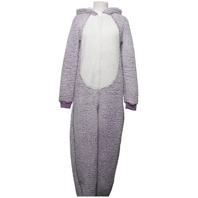 Freizeit Overall (Lila, Weiß) von Loungeable Polyester