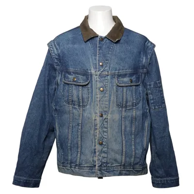 Jeansjacka (Blå, Brun) från Marks Bomull, Polyamid