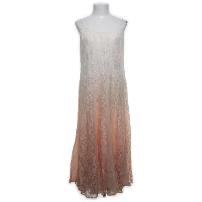 Långklänning (Beige, Vit) från Together Bomull, Polyamid, Viskos