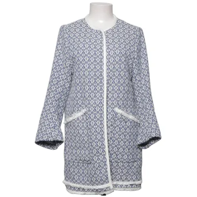 Frakke (Blå, Hvid) fra Zara Basic Outerwear Polyester