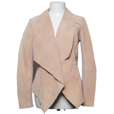 Läderjacka (Beige, Svart) från Frontrow Skinn, Polyester