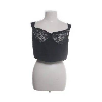Crop top (Svart) från PrettyLittleThing Polyester, Elastan, Polyamid