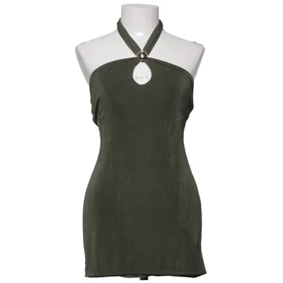Halternek jurk (Groen) van Fashion Nova Elastaan, Polyester