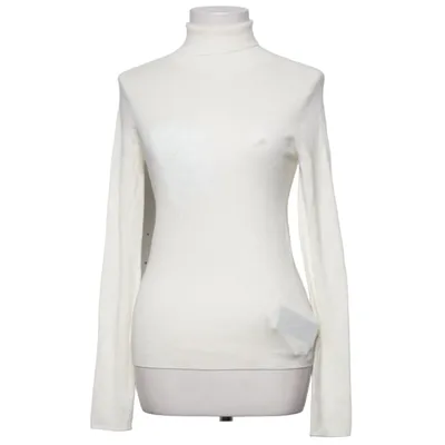 Rollkragenpullover (Weiß) von Fsle Wolle