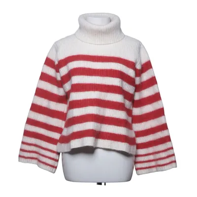 Pul à col roulé (Blanc, Rouge) de Baum Und Pferdgarten Laine d'alpaga, Polyamide
