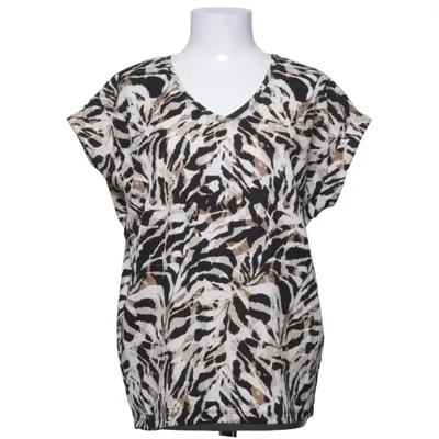 Top (Zwart, Beige) van Soyaconcept Elastaan, Gerecycled polyester