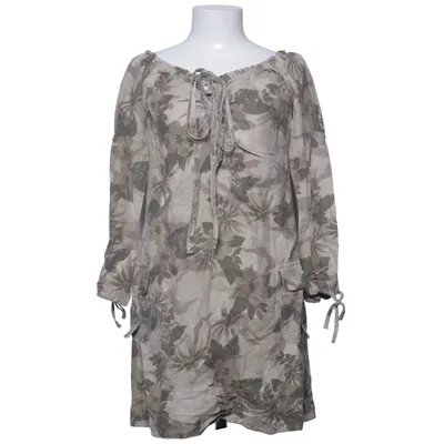 Dress (Beige, Brown) from Cimarron Cotton, Linen