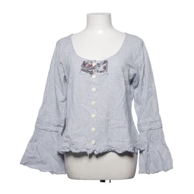 Blus (Blå, Vit) från Ewa I Walla Bomull