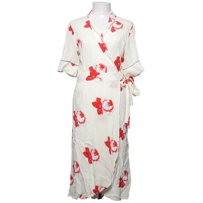 Wickelkleid (Beige, Rot) von Ganni Viskose