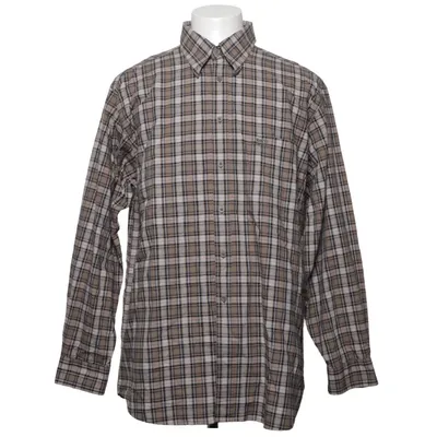 Flanellen overhemd (Beige, Zwart, Wit) van Globetrotter Katoen