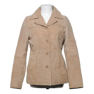 Läderjacka (Beige) från Miss Fofo Akryl, Skinn, Polyester