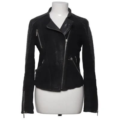 Veste de motard (Noir) de Zeda Cuir, Polyester