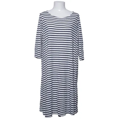 Jurk (Blauw, Wit) van Lindex Elastaan, Lyocell, Viscose