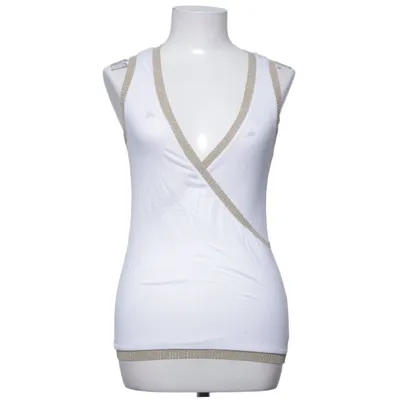 Tanktop (Wit, Goud) van Hallhuber Trend Wol