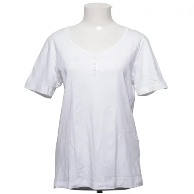 T-shirt (Hvid) fra Basic Style Bomuld, Elastan