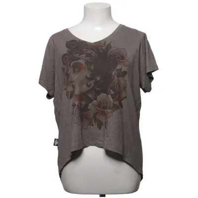 T-shirt (Grå) från Liquor Brand Bomull, Polyester, Viskos